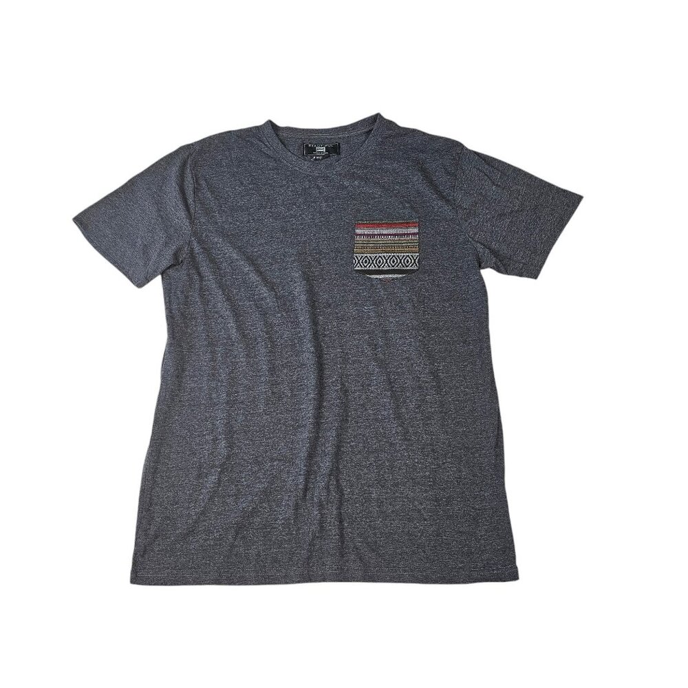 Beautiful Giant Crewneck T-Shirt Short Sleeve Pocket Size L Gray